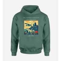 Thumbnail for VINTAGE G4447 - The Clifftop Castle Pass - Premium Hoodie design on green premium