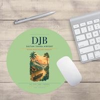Thumbnail for Sultan Thaha Airport (DJB) design on light green round mouse pad
