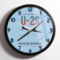 Thumbnail for U-2S Dragon Lady design on light blue framed wall clock