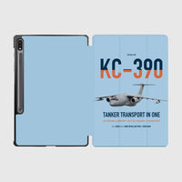 Thumbnail for Embraer KC-390 Millennium design on light blue samsung tablet tablet case