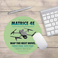 Thumbnail for DJI Matrice 4E design on light green round mouse pad