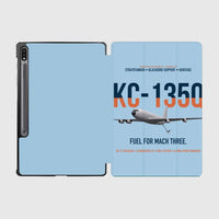 Thumbnail for KC-135Q Blackbird Tanker design on light blue samsung tablet tablet case