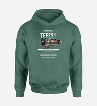 Thumbnail for TFE731 design on green hoodie single side