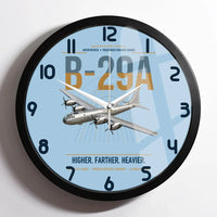 Thumbnail for B-29A Superfortress design on light blue framed wall clock