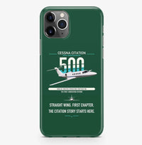 Thumbnail for Cessna Citation 500 - Citation I design on dark green magsafe iphone case, for iPhone Pro Max