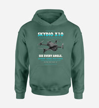 Thumbnail for Skydio X10 design on green hoodie single side
