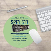 Thumbnail for SPEY 511 design on light green round mouse pad