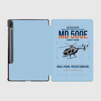 Thumbnail for MD Helicopters MD 500E design on light blue samsung tablet tablet case