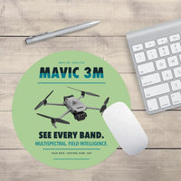 Thumbnail for DJI Mavic 3 Multispectral design on light green round mouse pad
