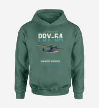 Thumbnail for PBY-5A Catalina design on green double-side hoodie, single-side print