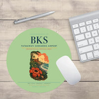 Thumbnail for Fatmawati Soekarno Airport (BKS) design on light green round mouse pad