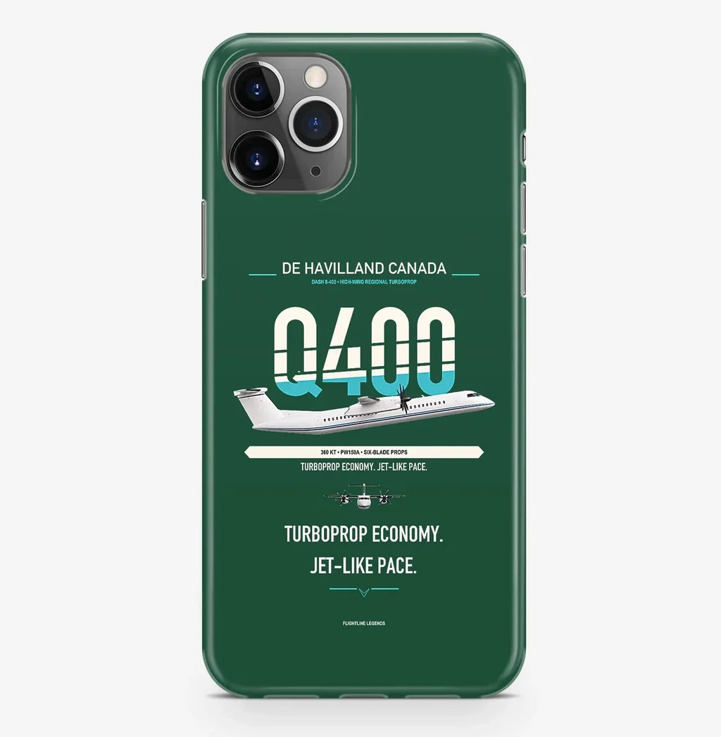 Dash 8-400 Case ProMax design on dark green iphone case promax