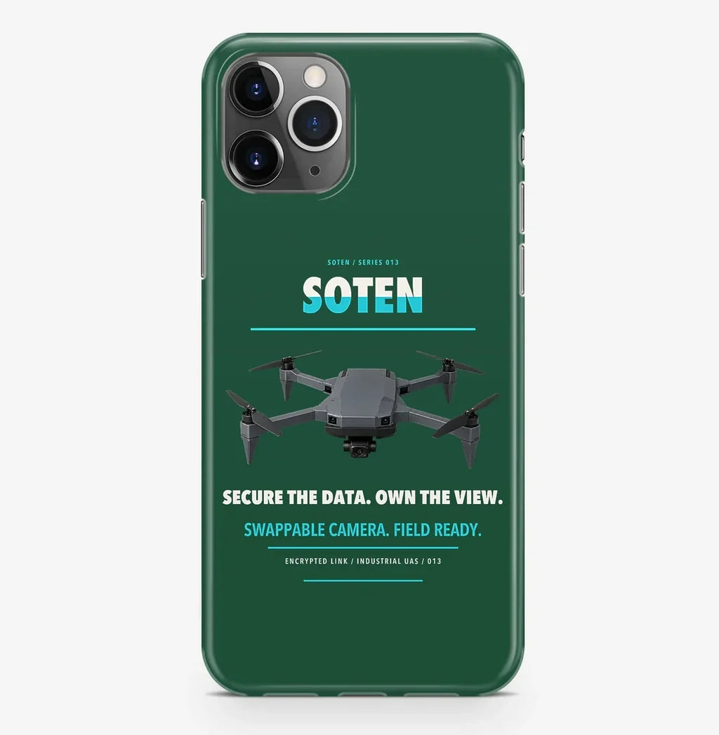 ACSL SOTEN Case ProMax design on dark green iphone case promax