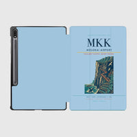 Thumbnail for Molokai Airport (MKK) design on light blue samsung tablet tablet case