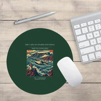 Thumbnail for VINTAGE G4494 - The Cape Of Storms Rounding - Designed Mouse Pads design on darkgreen round
