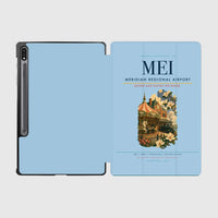 Thumbnail for Meridian Regional Airport (MEI) design on light blue samsung tablet tablet case