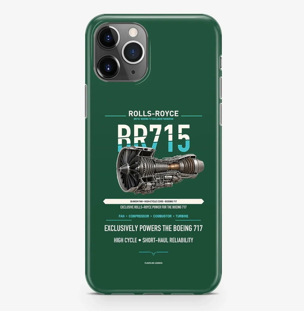 BR715 Case ProMax design on dark green iphone case promax