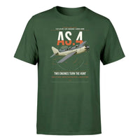 Thumbnail for Fairey Gannet AS.4 design on dark green t-shirt, single-side print