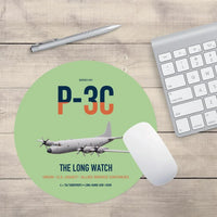 Thumbnail for P-3C Orion design on light green round mouse pad
