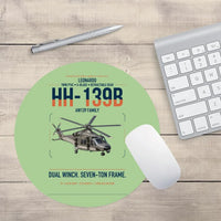 Thumbnail for Leonardo HH-139B design on light green round mouse pad