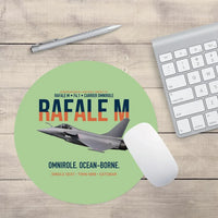 Thumbnail for Dassault Rafale M F4.1 Carrier Omnirole Network design on light green round mouse pad