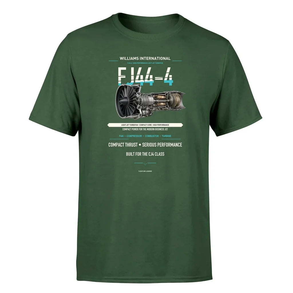 FJ44-4 design on dark green single side