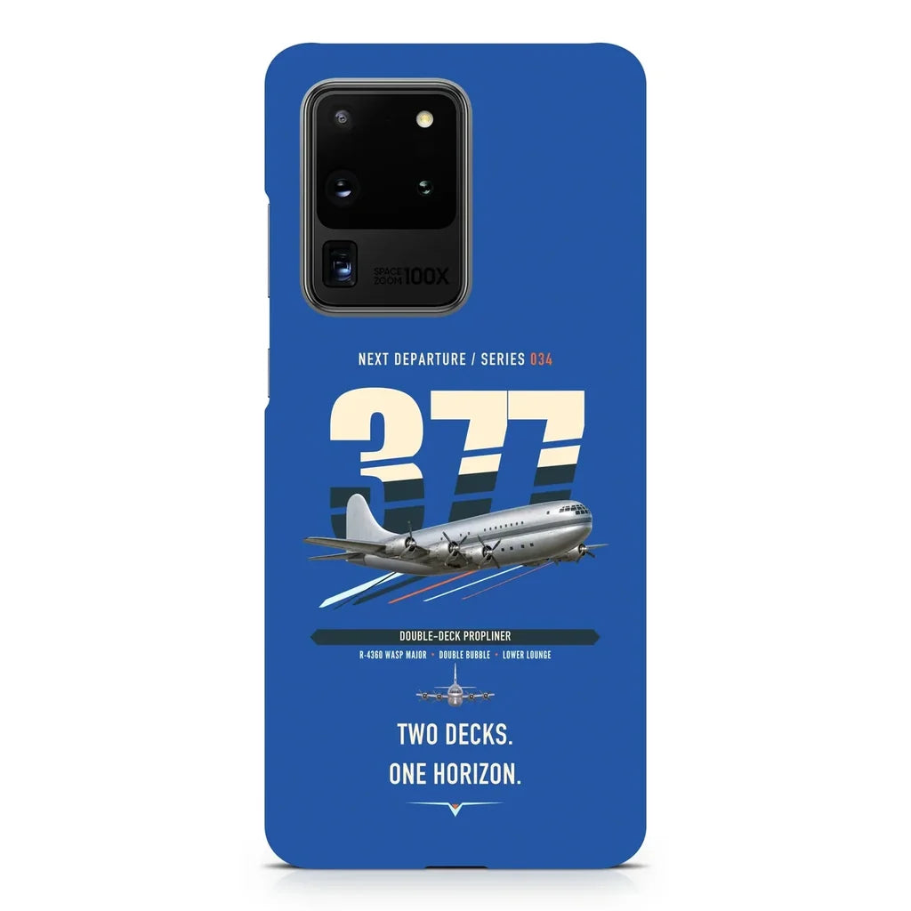 Boeing 377 Stratocruiser design on samsung case - blue