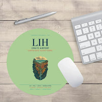 Thumbnail for Līhuʻe Airport (LIH) design on light green round mouse pad