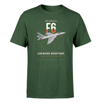 Thumbnail for Hawker Hunter F6 design on dark green t-shirt, single-side print