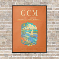 Thumbnail for Owen Roberts International Airport GCM - Canvas Framed - Orange
