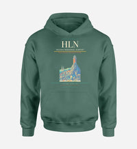 Thumbnail for Helena Regional Airport (HLN) design on green hoodie single-side print