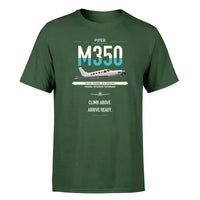 Thumbnail for Piper M350 design on dark green t-shirt, single-side print
