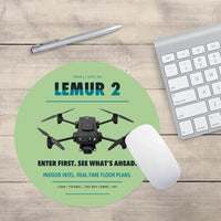 Thumbnail for BRINC LEMUR 2 design on light green round mouse pad