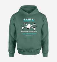Thumbnail for Parrot ANAFI Ai design on green hoodie single side