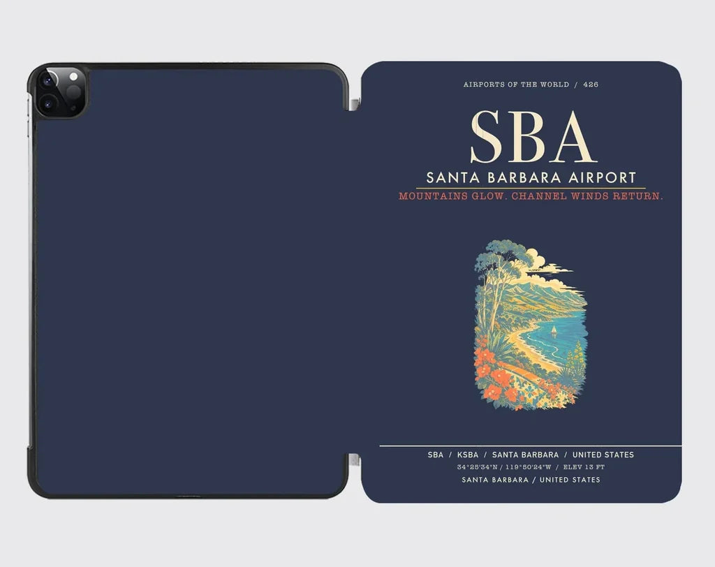 Santa Barbara Airport SBA - Navy Blue