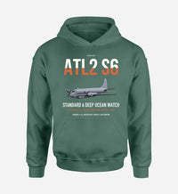 Thumbnail for Atlantique 2 Standard 6 design on green double-side hoodie, single-side print