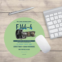 Thumbnail for FJ44-4 design on light green round mouse pad