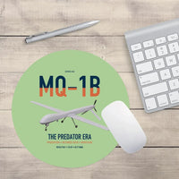 Thumbnail for MQ-1B Predator design on light green round mouse pad