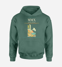 Thumbnail for Malmo Airport (MMX) design on green hoodie single-side print