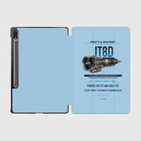 Thumbnail for JT8D design on light blue samsung tablet tablet case