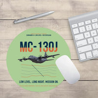 Thumbnail for MC-130J COMMANDO II design on light green round mouse pad