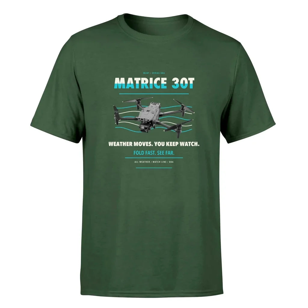 DJI Matrice 30T design on dark green single side