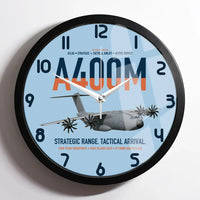 Thumbnail for Airbus A400M Atlas design on light blue framed wall clock