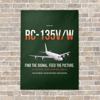 Thumbnail for RC-135V W Rivet Joint vertical canvas print - no frame - dark green background