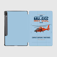 Thumbnail for Airbus MH-65E Dolphin design on light blue samsung tablet tablet case