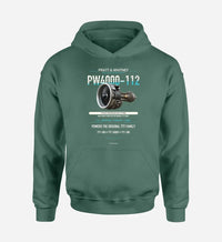Thumbnail for PW4000-112 design on green hoodie single side
