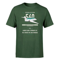 Thumbnail for Cessna Citation 560 - Citation V design on dark green double-side t-shirt, single-side print