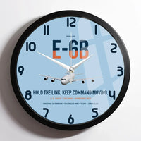 Thumbnail for E-6B Mercury design on light blue framed wall clock