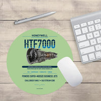 Thumbnail for HTF7000 design on light green round mouse pad