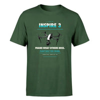 Thumbnail for DJI Inspire 3 design on dark green single side